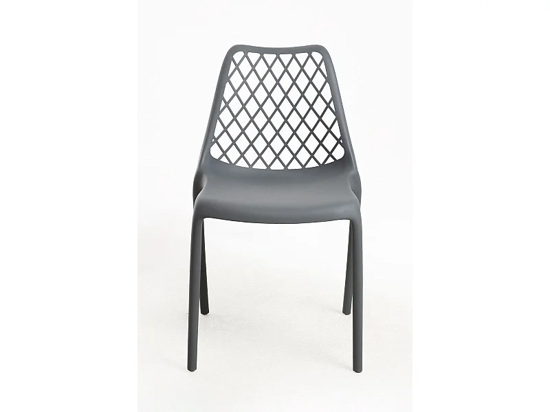 Sillas Jardín - Silla Mima Polipropileno - Gris oscuro