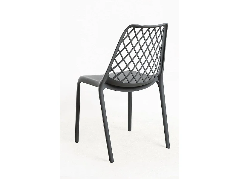 Sillas Jardín - Silla Mima Polipropileno - Gris oscuro