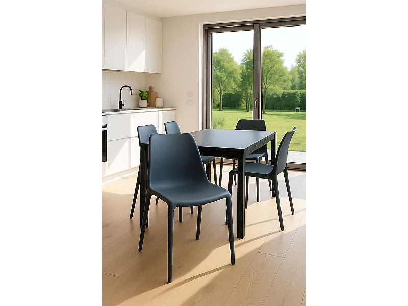 Sillas Jardín - Silla Synk Polipropileno - Gris oscuro