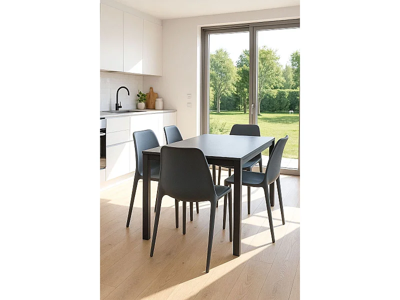 Sillas Jardín - Silla Synk Polipropileno - Gris oscuro