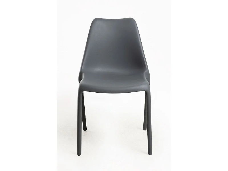 Sillas Jardín - Silla Synk Polipropileno - Gris oscuro