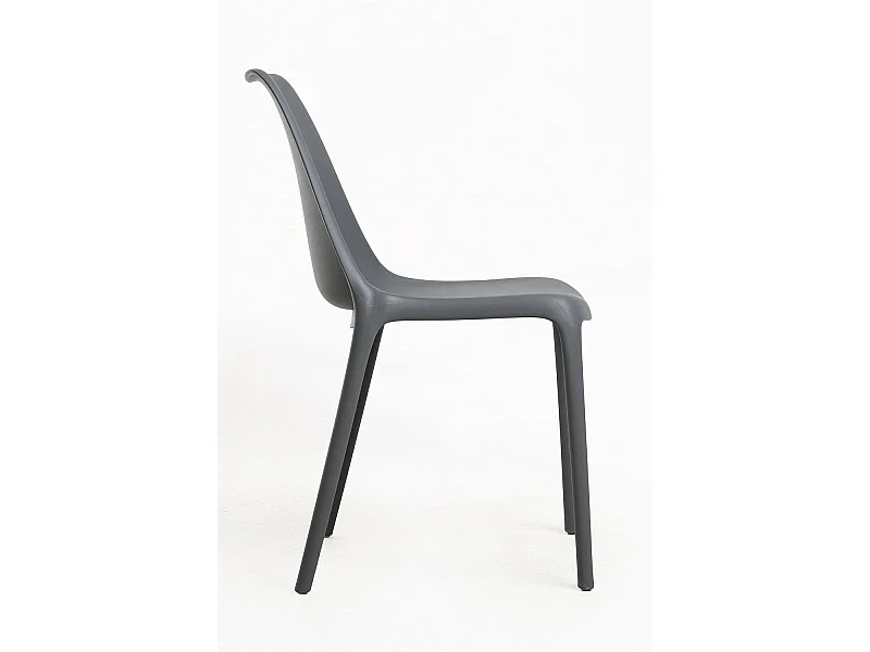 Sillas Jardín - Silla Synk Polipropileno - Gris oscuro