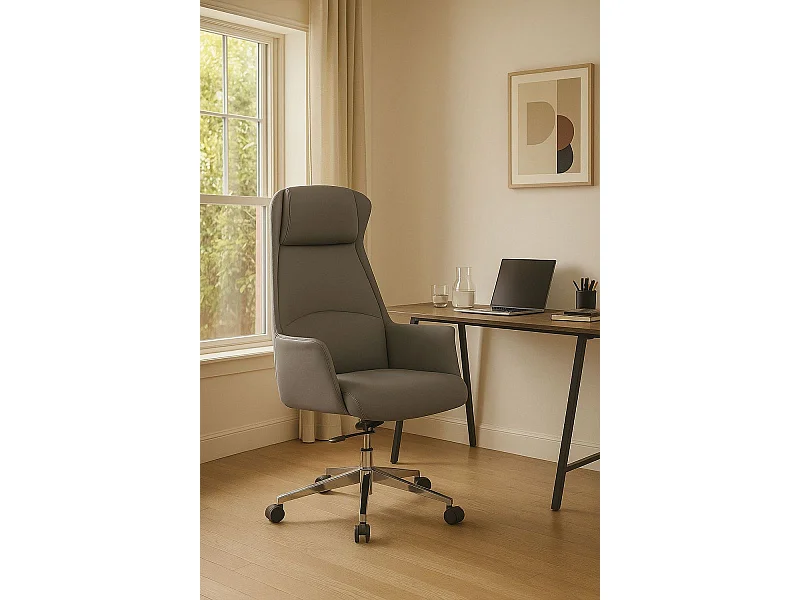 Silla Gaming de Oficina Rulfo - Gris - Máxima Ergonomía - Ideal para sesiones de Gaming