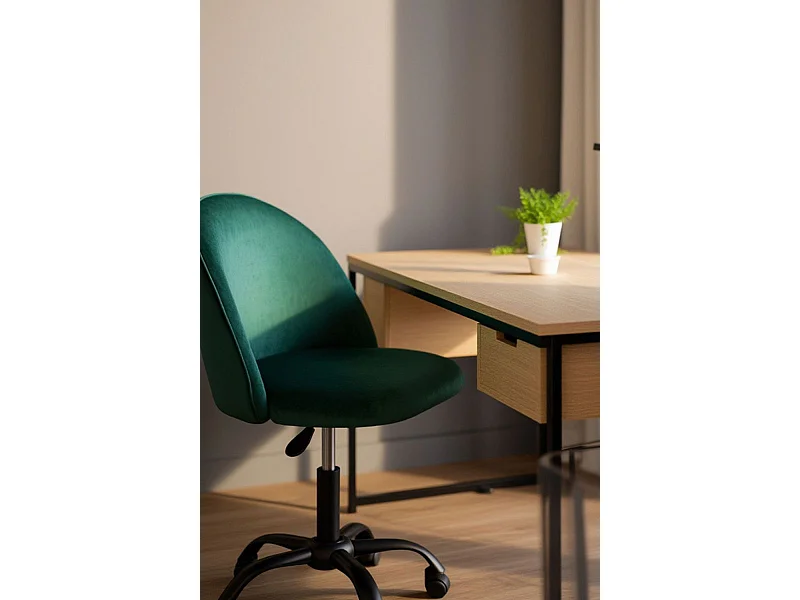 Silla de Escritorio sin brazos Black Vint Office - Diseño innovador - Ideal para Estudio y Oficinas