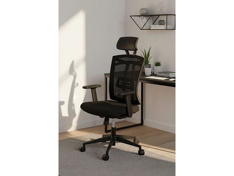 Silla Gaming Enus Negra - Máxima Ergonomía - Ideal para sesiones de Gaming