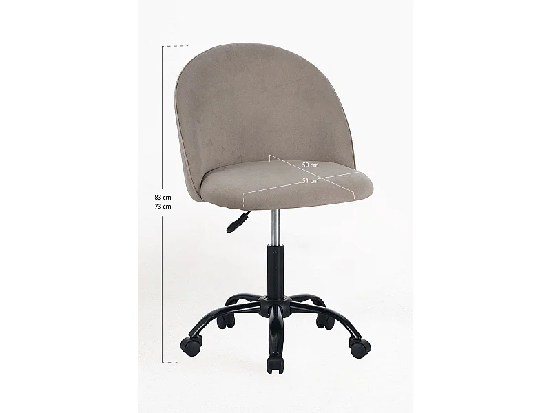 Silla de Escritorio sin brazos Black Vint Office - Diseño innovador - Ideal para Estudio y Oficinas