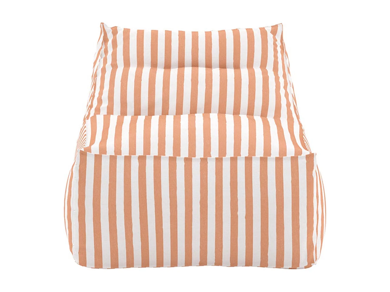 Bain de Soleil à Rayures "Redang" 118cm Orange & Blanc