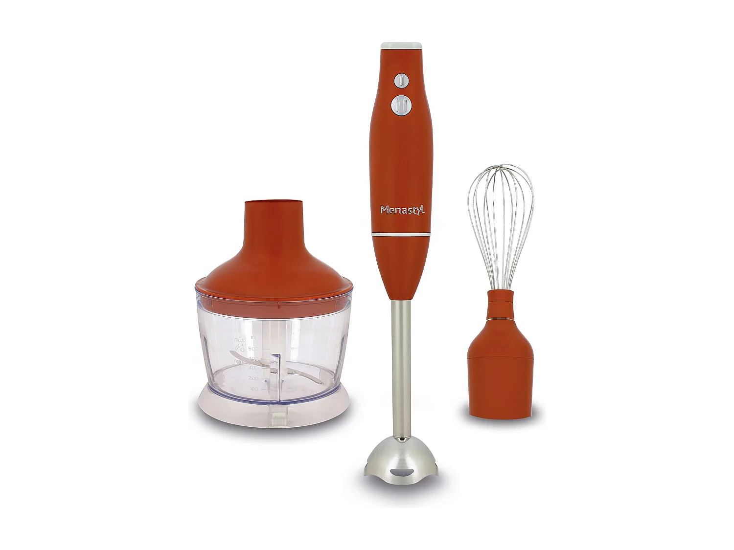 Menastyl - Mixeur 3 En 1 Retro En Plastique Brique