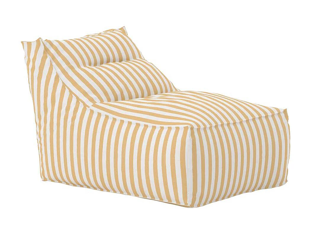 Redang fauteuil lounge pouf poire jaune.