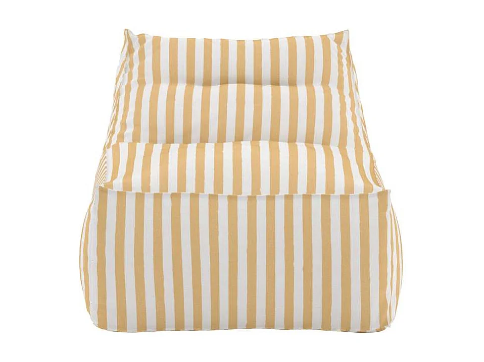Redang fauteuil lounge pouf poire jaune.