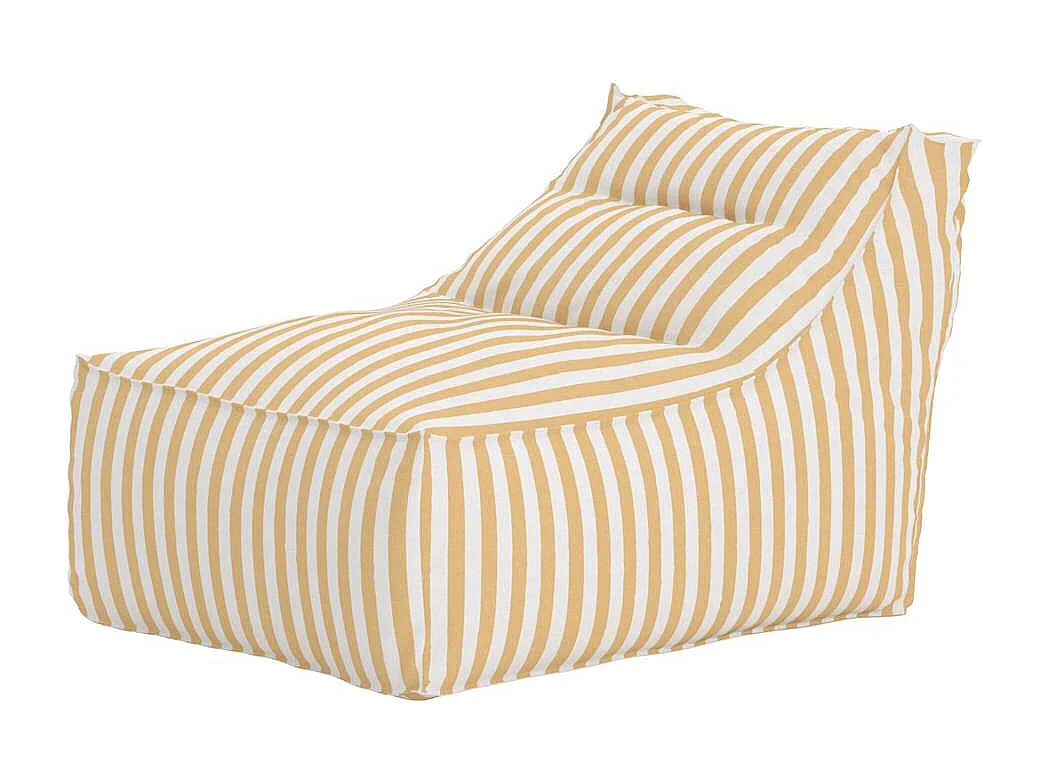 Redang fauteuil lounge pouf poire jaune.