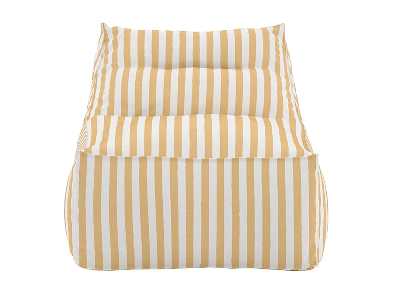 Bain de Soleil à Rayures "Redang" 118cm Jaune & Blanc