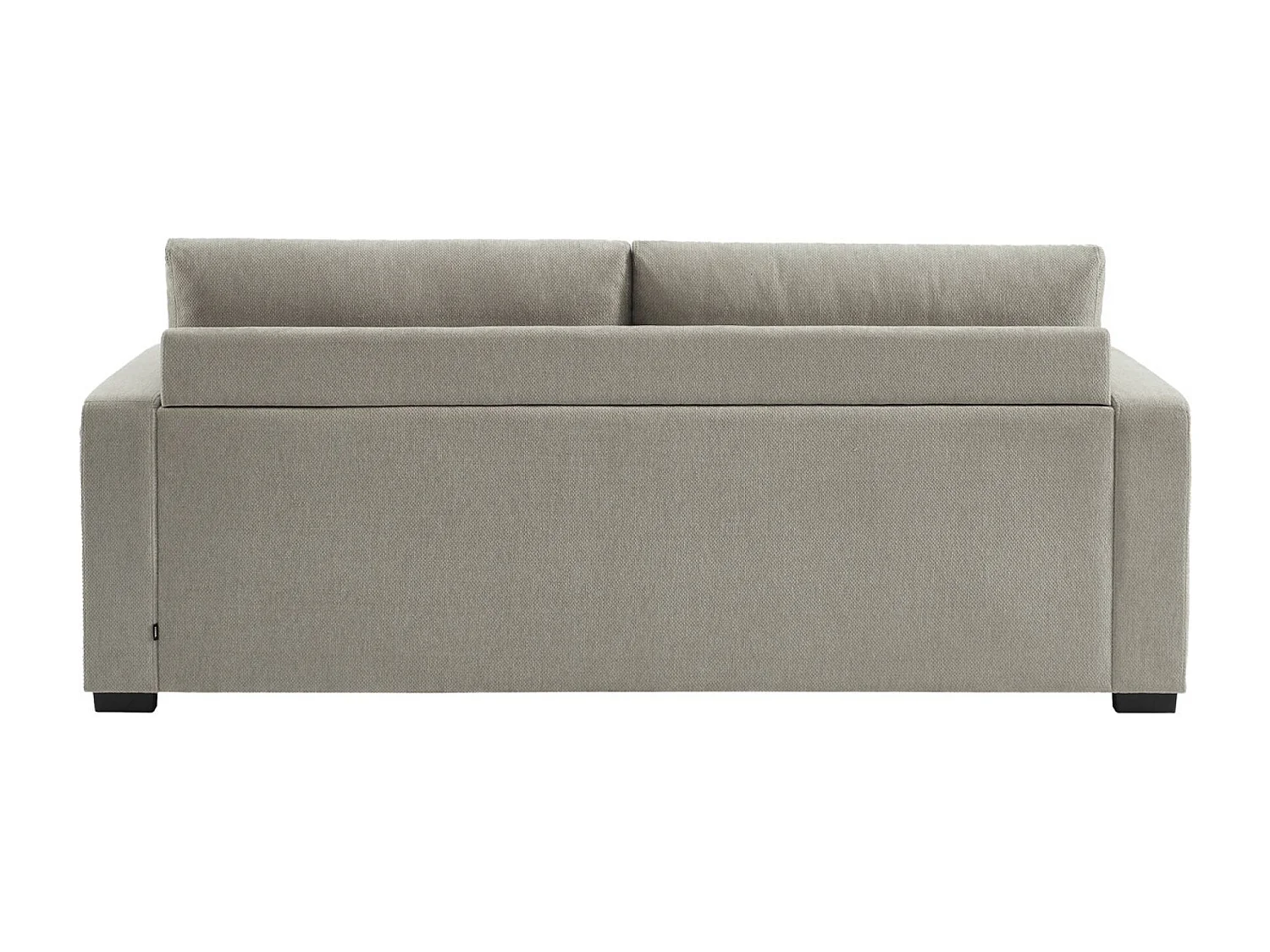 Divano letto in tessuto ciniglia, 3 posti, grigio chiaro