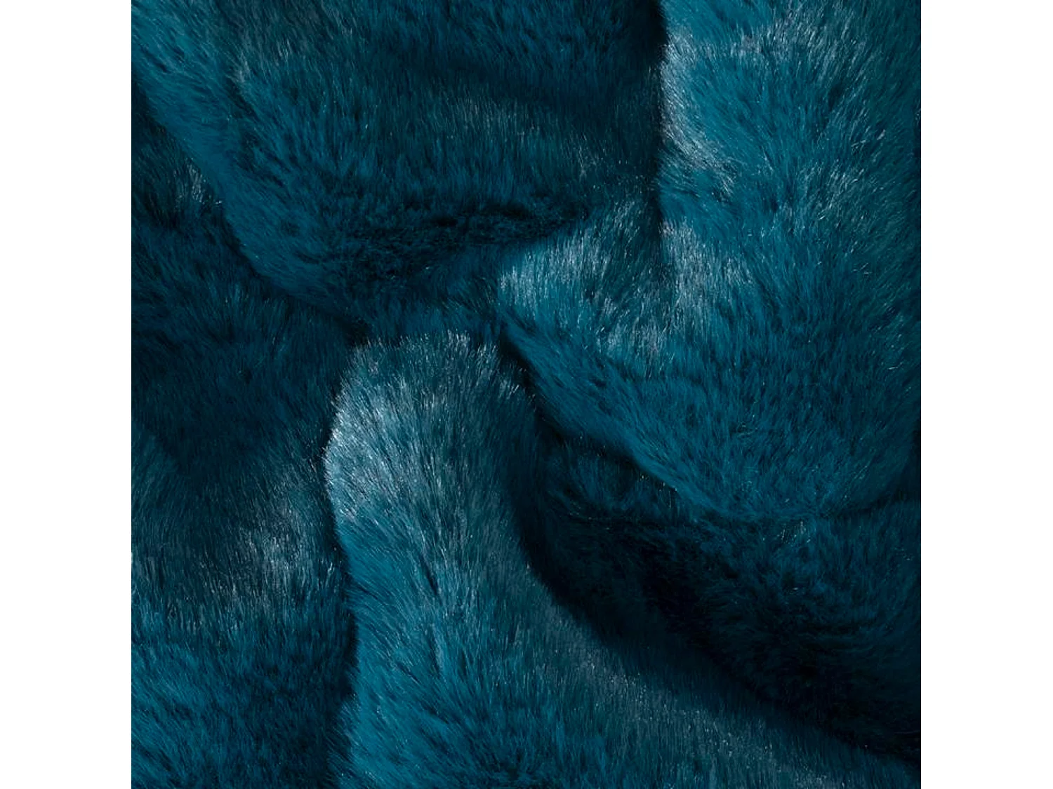 Couverture plaid bleu-vert foncé 130x170cm MINNOR - SACASA