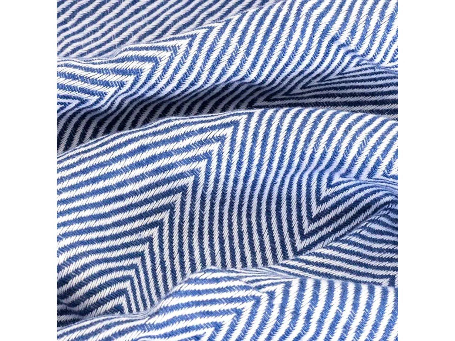 Couverture plaid 100% coton bleu marine avec franges 180x220cm ZIGORA - SACASA