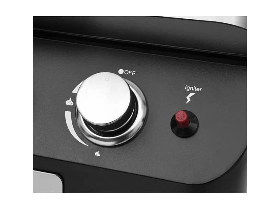 Plancha a gaz - COOKING BOX - PALMA - 4 feux - 69 X 51 X 35 cm - Noir