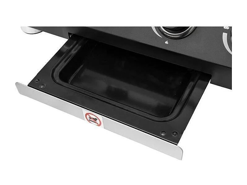 Plancha a gaz - COOKING BOX - PALMA - 4 feux - 69 X 51 X 35 cm - Noir