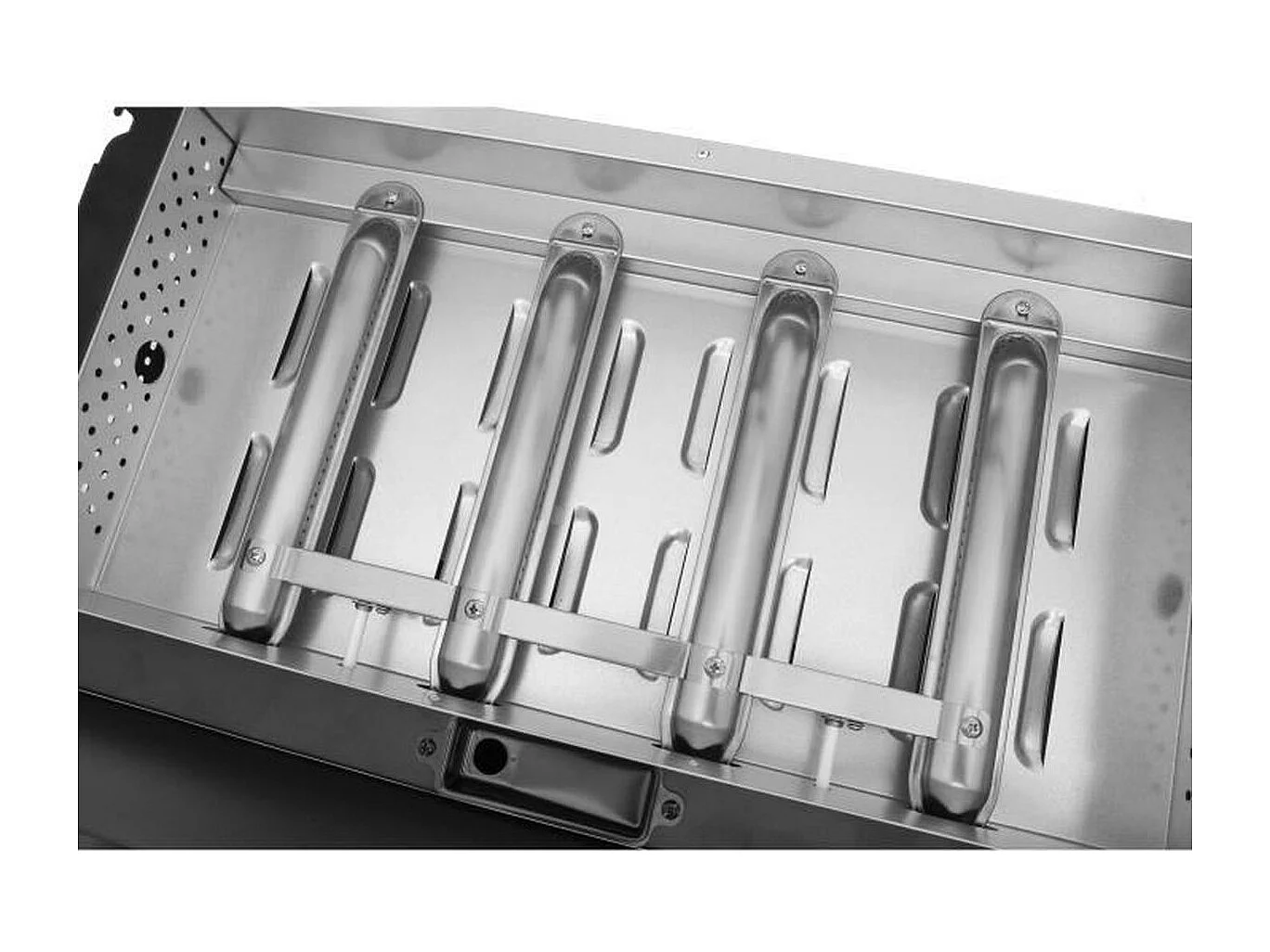 Plancha a gaz - COOKING BOX - PALMA - 4 feux - 69 X 51 X 35 cm - Noir