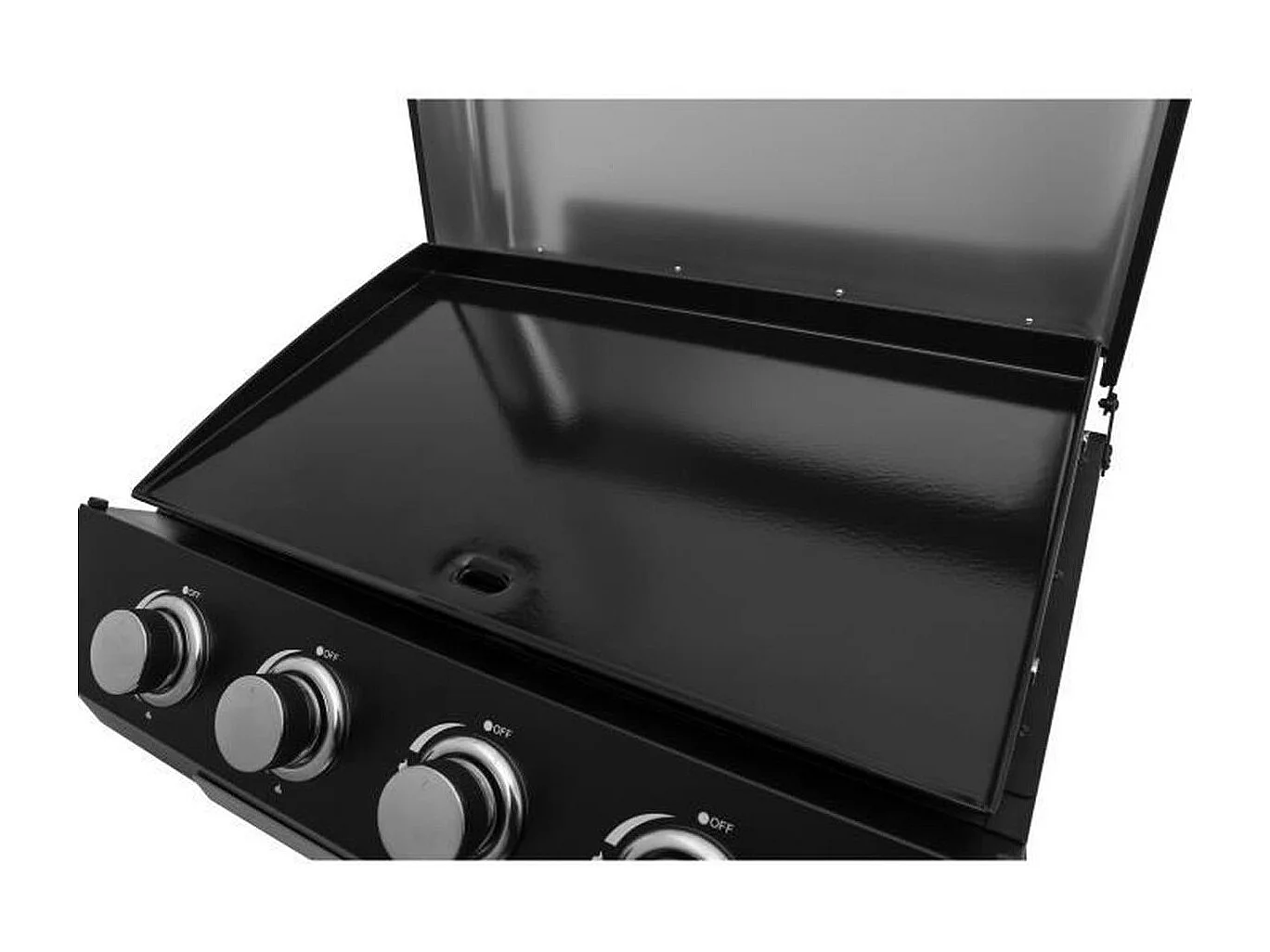 Plancha a gaz - COOKING BOX - PALMA - 4 feux - 69 X 51 X 35 cm - Noir