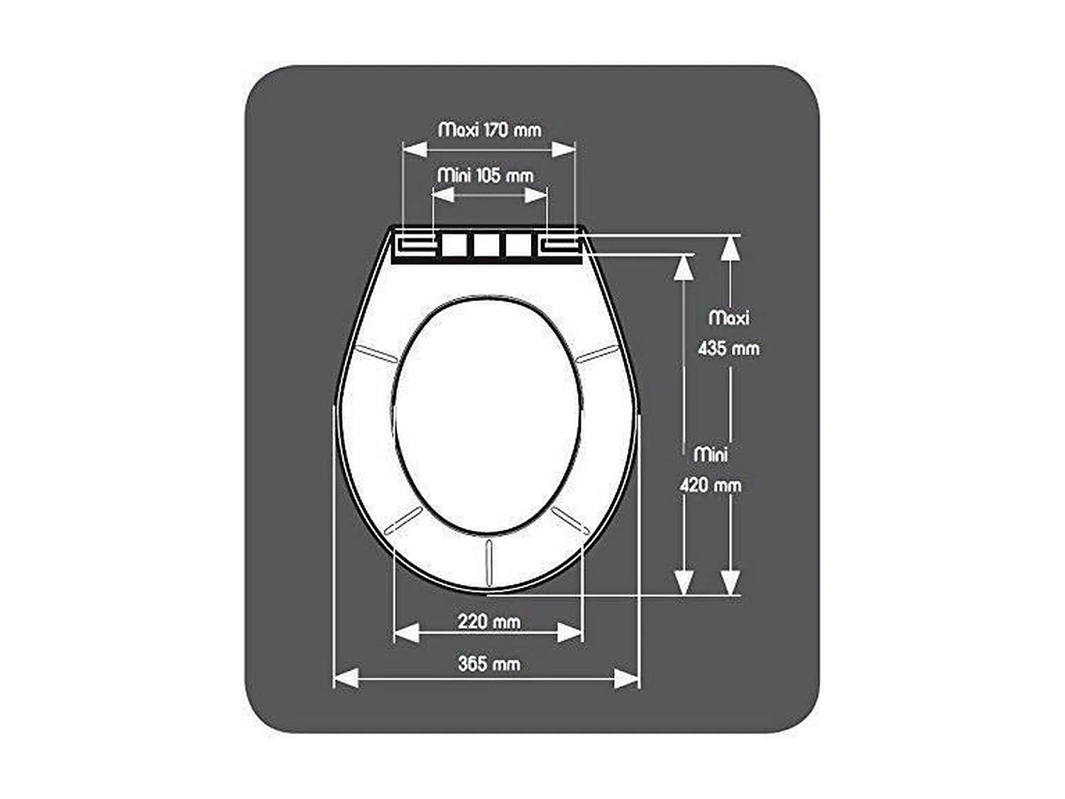 Abattant WC détachable GELCO First blanc en polypropylène