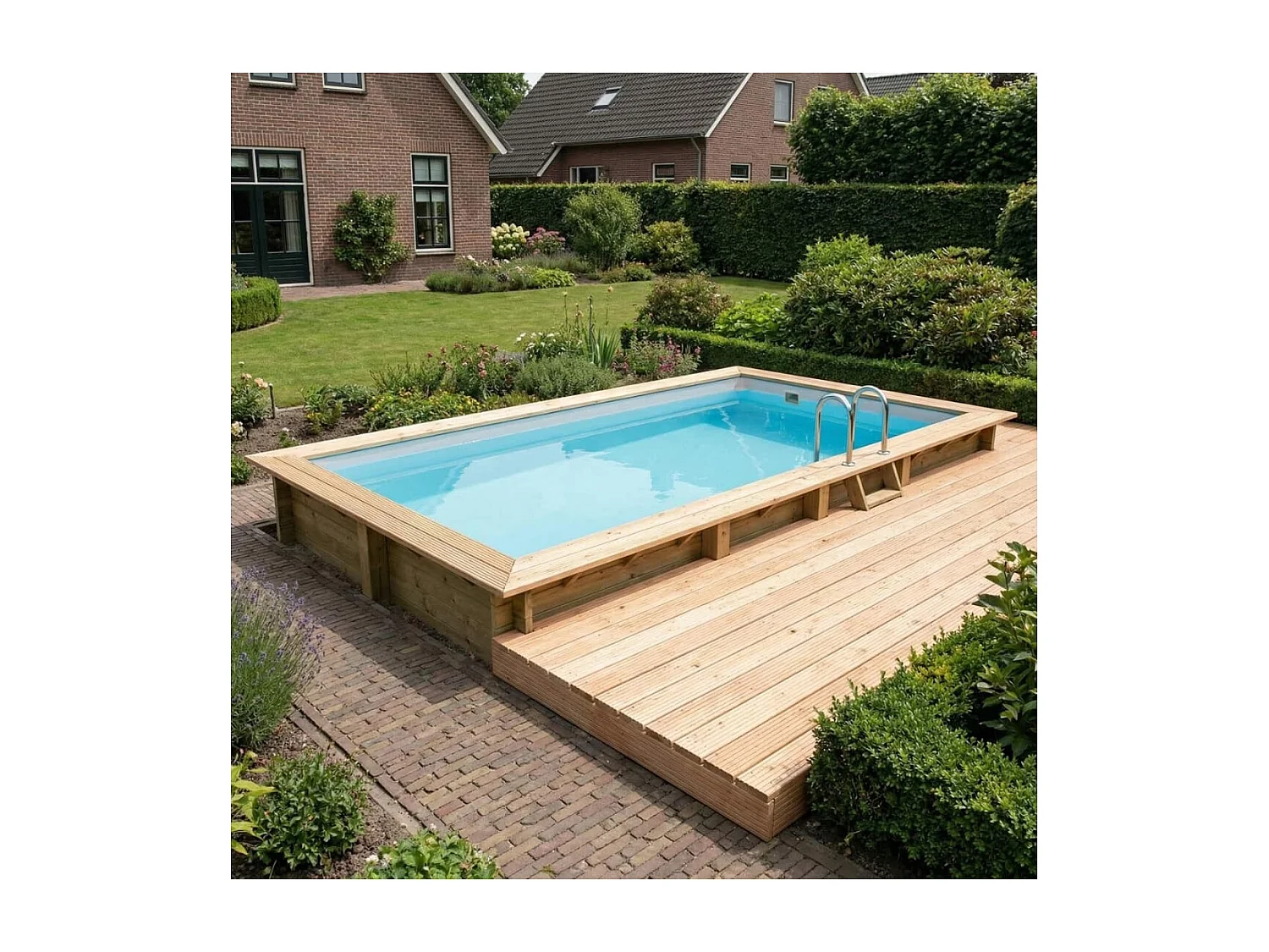 Piscina in legno  7 x 3.75 - H.1.45 m, ,  - BAS7308OSPL2 - ALTANKA