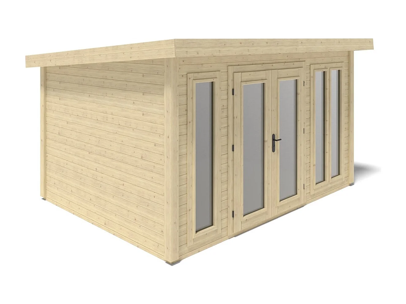 Casetta da giardino in legno Kira 4,04x3,09 m - 12 m2 - 34 mm - 000008 - ALTANKA