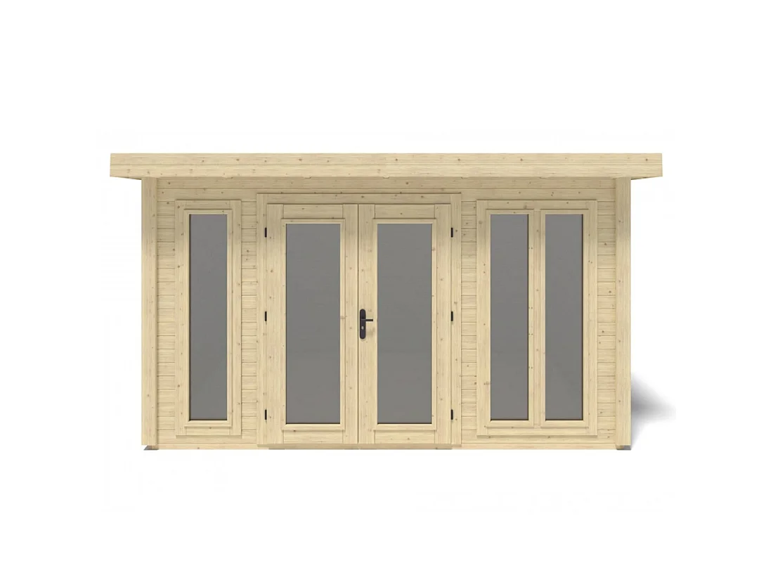 Casetta da giardino in legno Kira 4,04x3,09 m - 12 m2 - 34 mm - 000008 - ALTANKA