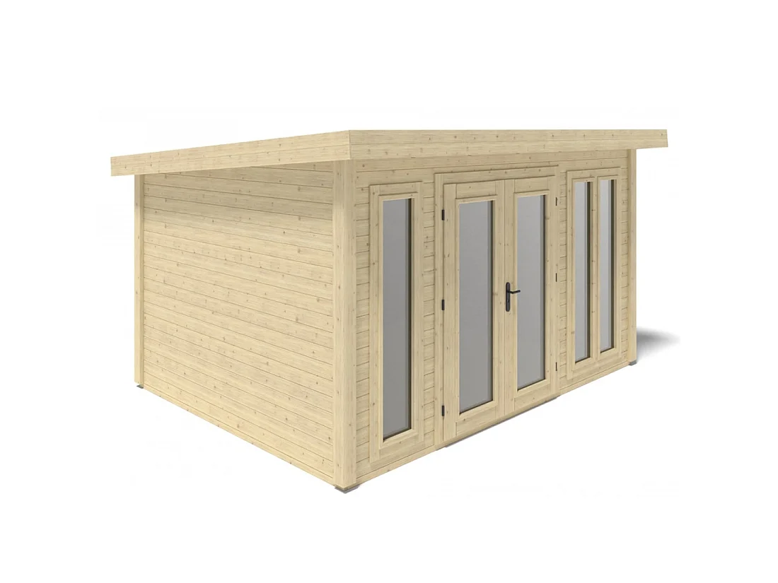 Casetta da giardino in legno Kira 4,04x3,09 m - 12 m2 - 34 mm - 000008 - ALTANKA