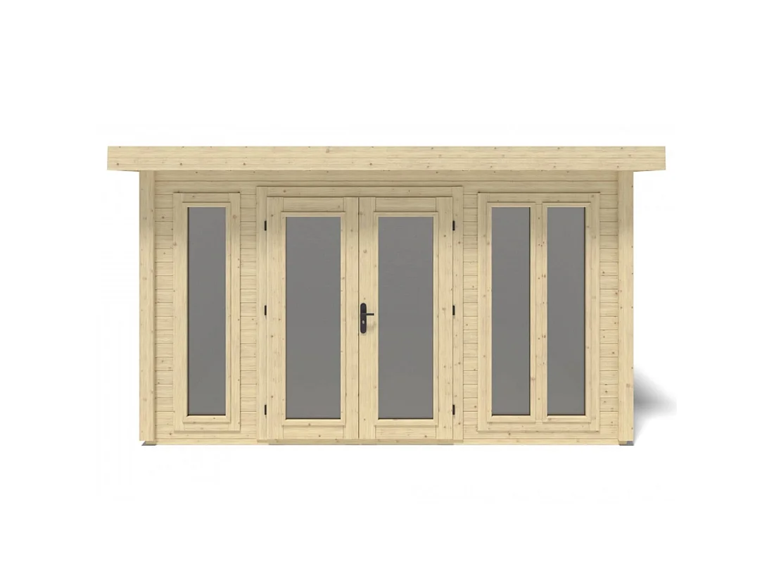 Casetta da giardino in legno Kira 4,04x4,09 m - 12 m2 - 34 mm - 000009 - ALTANKA