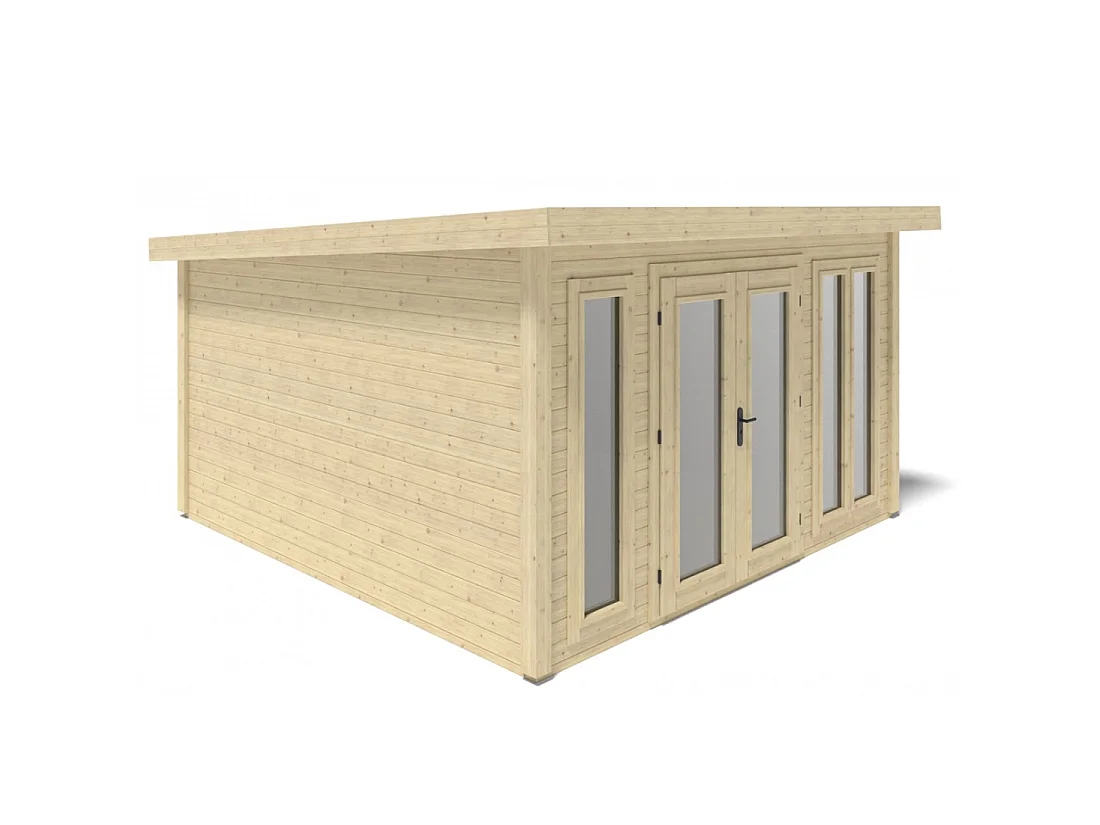 Casetta da giardino in legno Kira 4,04x4,09 m - 12 m2 - 34 mm - 000009 - ALTANKA