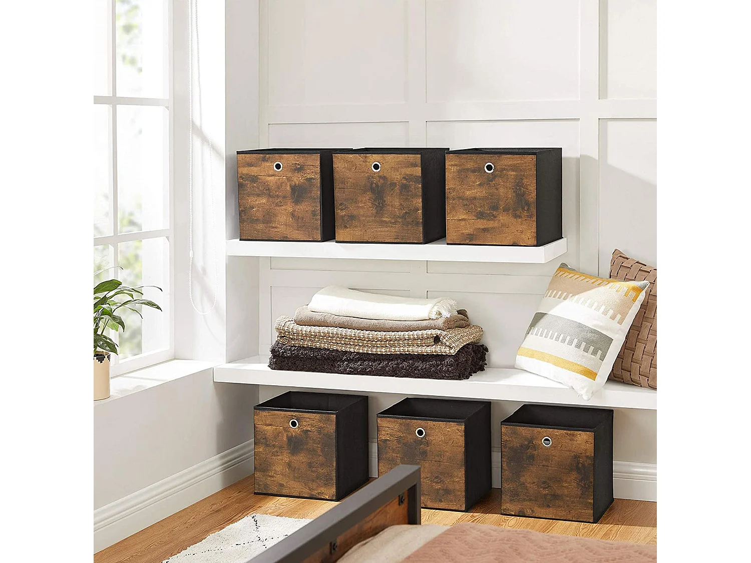 Lot de 6 boîtes de rangement, boîte pliante Berlin