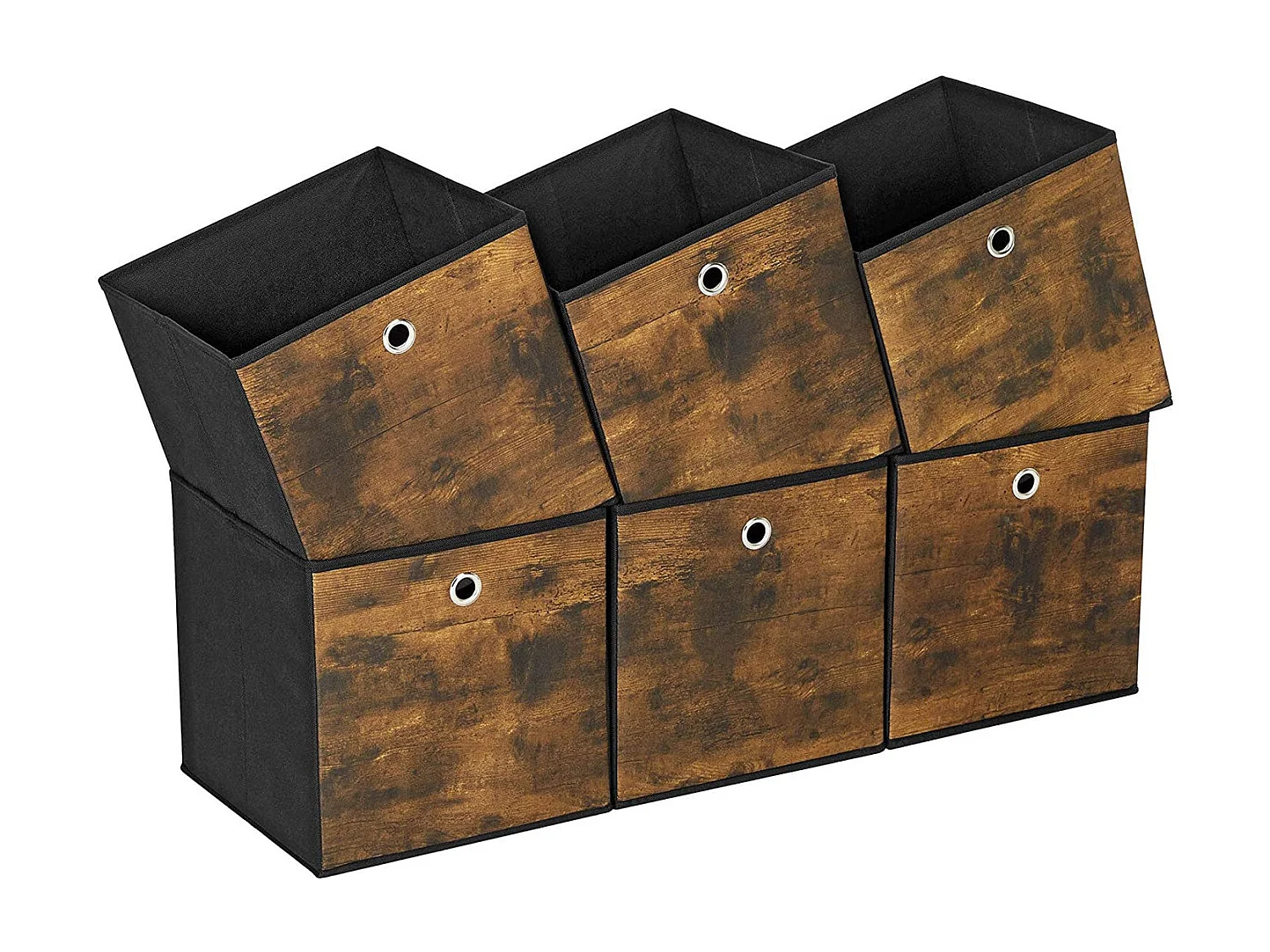 Lot de 6 boîtes de rangement, boîte pliante Berlin