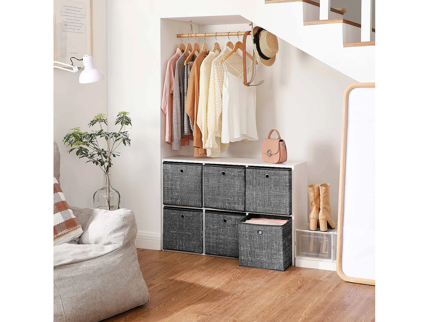 6er-Set Aufbewahrungsbox Faltbox Kabul