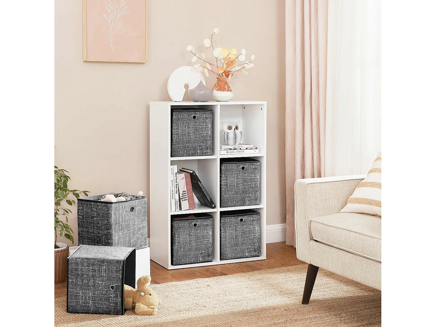 6er-Set Aufbewahrungsbox Faltbox Kabul