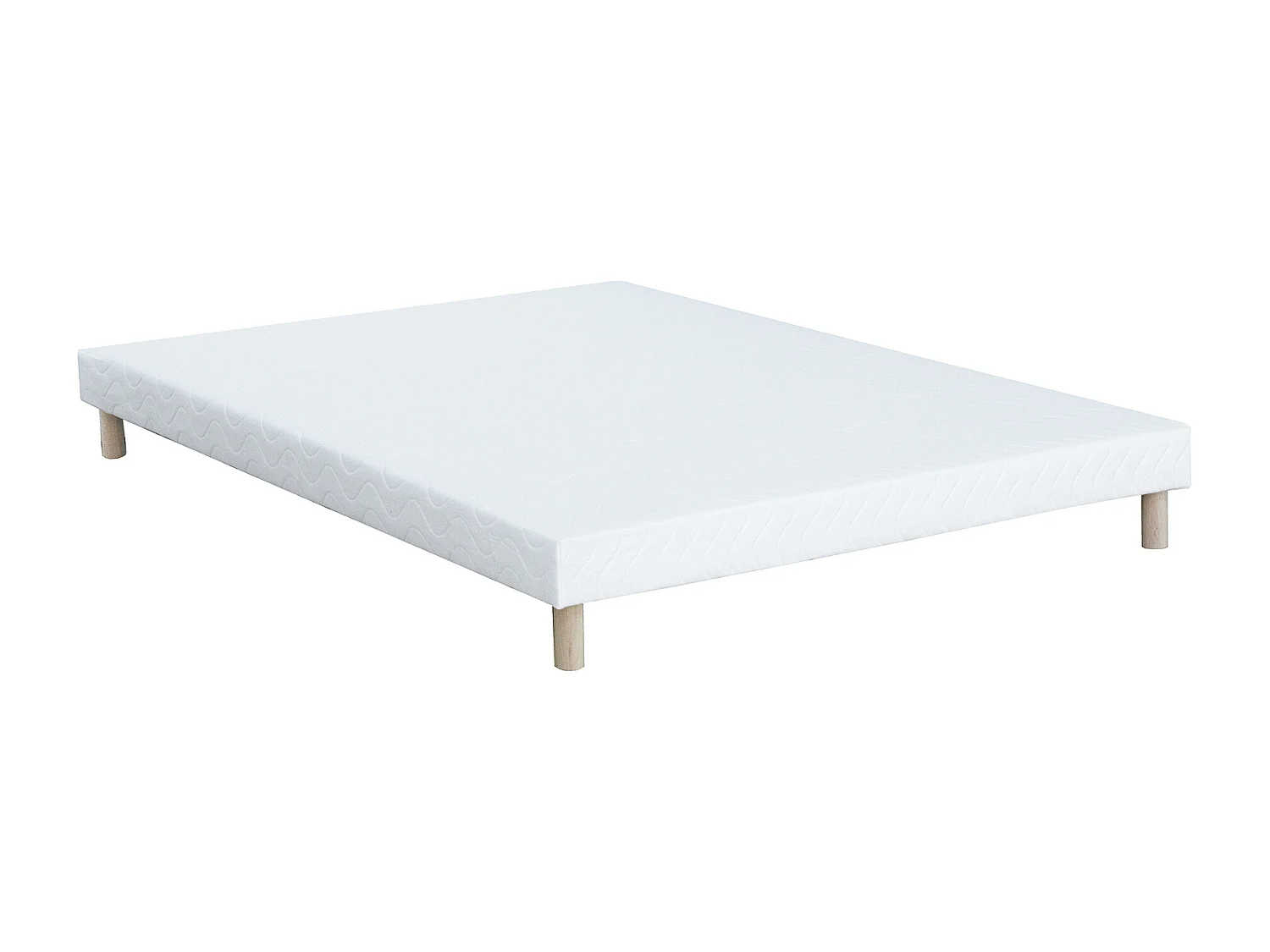 Ensemble 160 x 200 cm sommier tapissier + matelas ressorts ensachés et fibres de Kapok ép.31cm - SOREMA de NATUREA