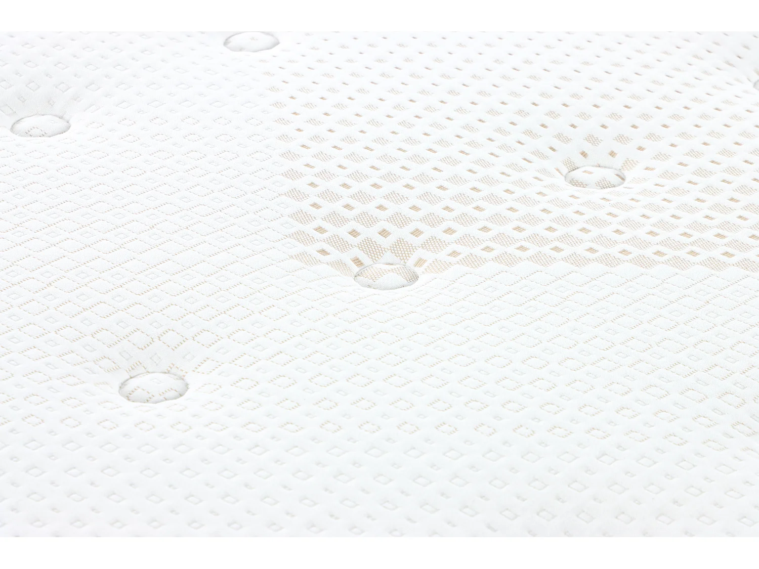 Ensemble 180 x 200 cm sommier coffre blanc + matelas ressorts ensachés et fibres de Kapok ép.31cm - SOREMA de NATUREA