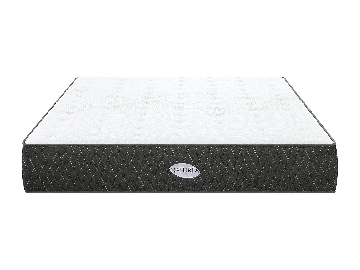 Ensemble 180 x 200 cm sommier tapissier + matelas ressorts ensachés et fibres de Kapok ép.31cm - SOREMA de NATUREA