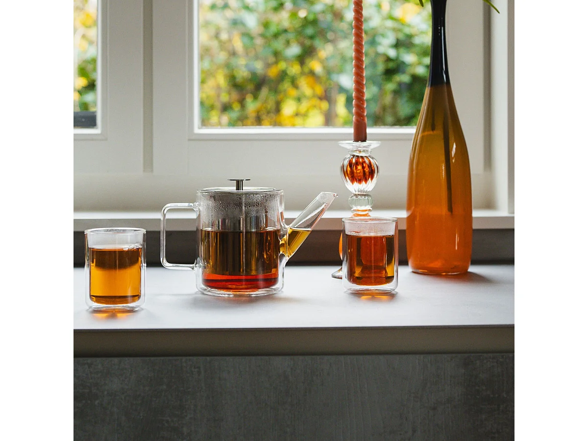 San Remo - Théière en verre double paroi 1 L