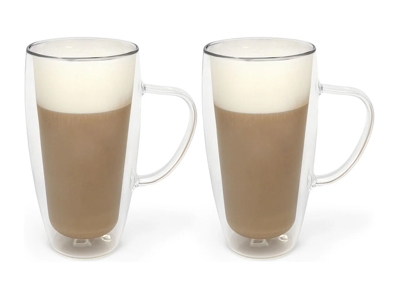 Cappuccino - Lot de 2 verres double paroi Cappuccino/Latte Macchiato, 400 ml