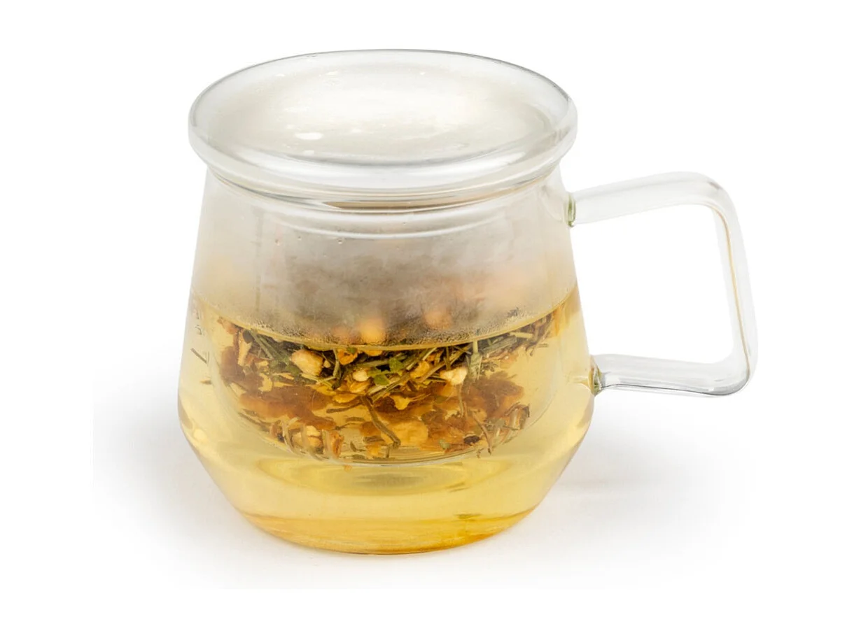 Livorno - Théière individuelle en verre transparent