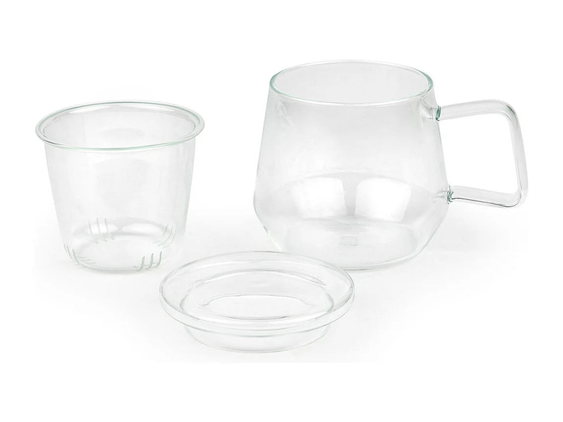 Livorno - Théière individuelle en verre transparent