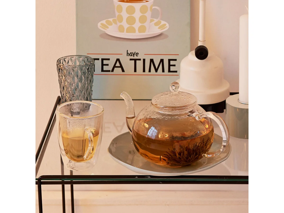 Verona -  Théière en verre simple paroi 1 L avec filtre