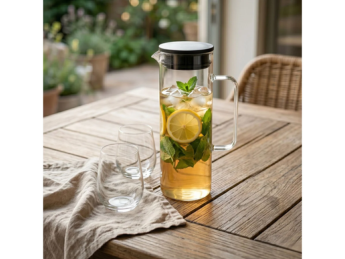 Padua - Carafe à thé glacé 1.2 L en verre borosilicate