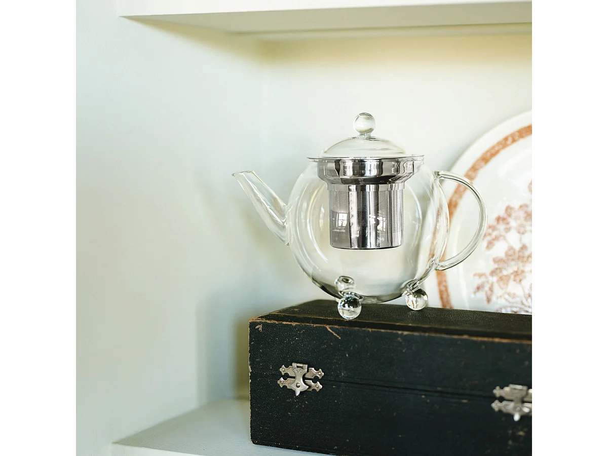Bella Ronde - Théière en verre borosilicate 0.5 L avec filtre inox