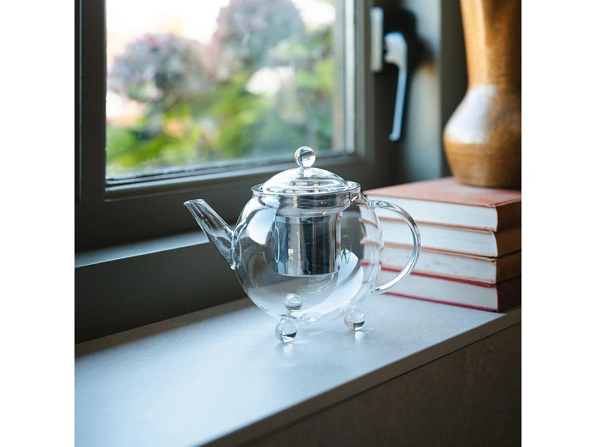 Bella Ronde - Théière en verre borosilicate 0.5 L avec filtre inox