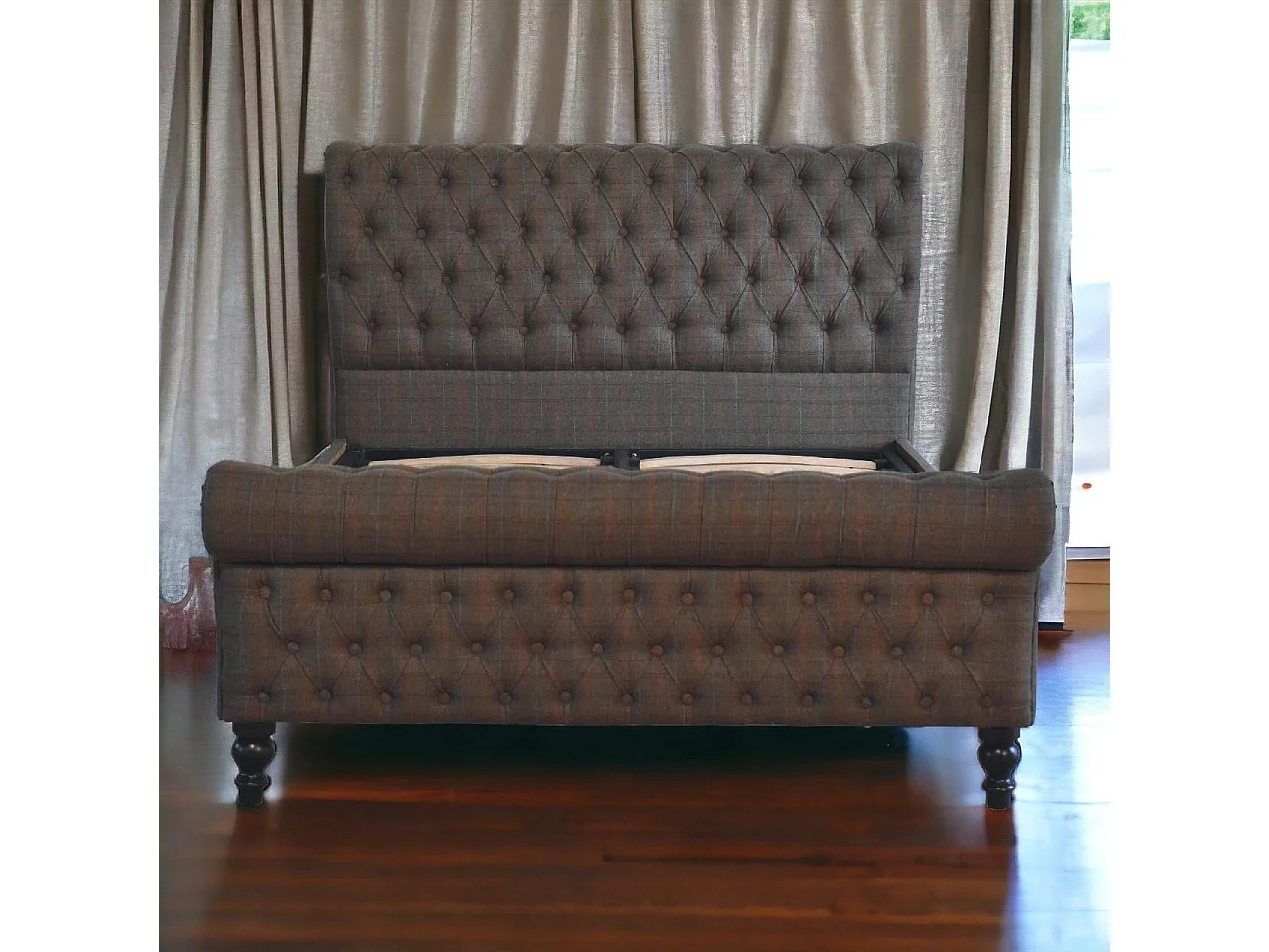 Artisan Furniture Solid Wood Multi Tweed Bed