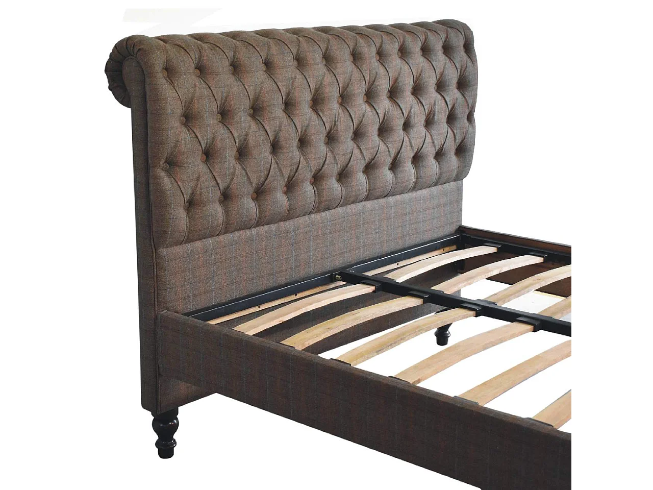 Artisan Furniture Solid Wood Multi Tweed Bed
