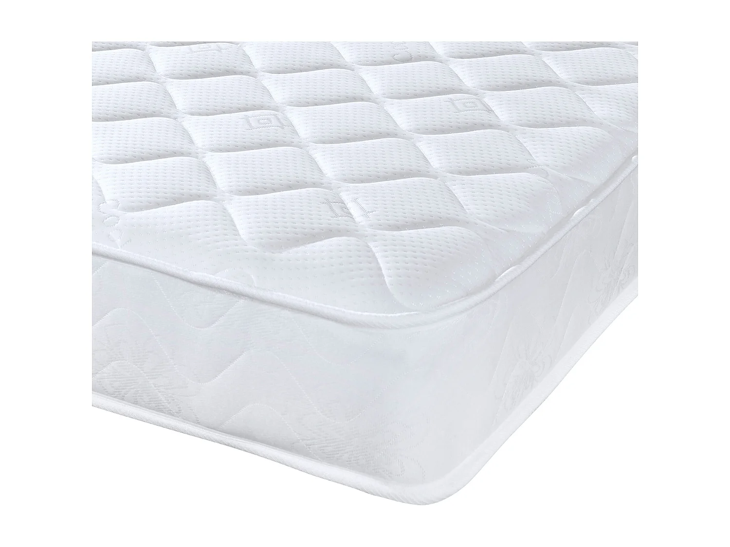 Cooltouch Essentials White Quilted Spring Mattress Soft Plush Firmness