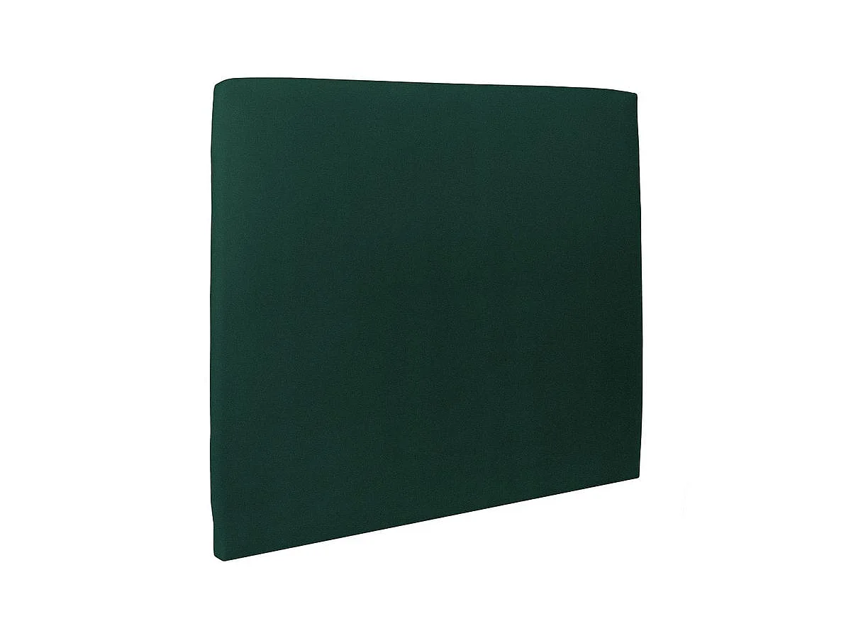 Lit coffre 140x190cm avec tête de lit tapissier Velours Vert - Hauteur totale : 39cm