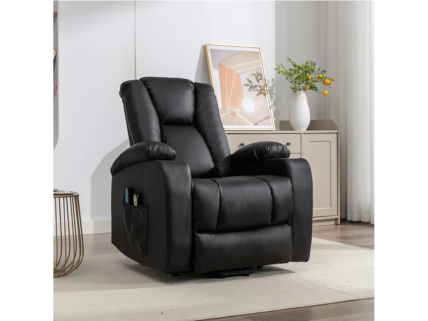 Hartville Electric Lift Assist Riser Recliner with Massage and Heat